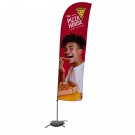 15' Value Blade Sail Sign Kit (Single-Sided w/ Cross Base)