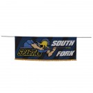 3' x 8' Parade Banner Straight Bottom Kit w/Gold Fringe