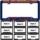 Raised Navy 3-D Plastic License Plate Frames