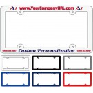 Raised Letter White 3-D Plastic License Plate Frames