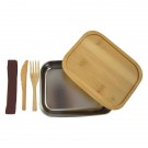 Sophisticate Stainless & Bamboo Bento Box