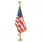 8' Deluxe Oak Flagpole Set with 3' x 5' Flag